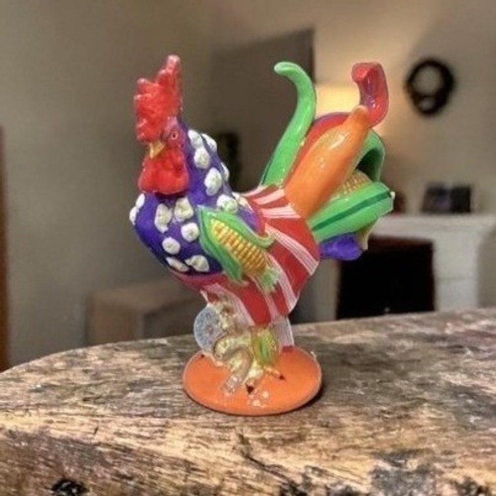 Poultry in Motion "Popcorn Chicken" Sculpture, Westland Giftware, Sharon Neuhaus